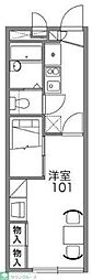 レオパレスオリーブ 1Kの間取図画像