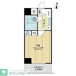 ライオンズシティ浦和常盤 1Kの間取図画像