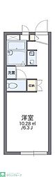 レオパレスアーラOMIYA 1Kの間取図画像