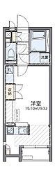 レオネクストリベーラ ワンルームの間取図画像