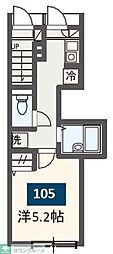 MELDIA岩槻 1Kの間取図画像