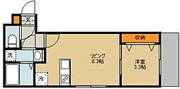 さいたま市見沼区大和田町1丁目アパート 1LDKの間取図画像