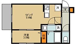 さいたま市見沼区大和田町1丁目アパート 1LDKの間取図画像