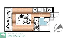 メゾン・ド・ロテュース ワンルームの間取図画像