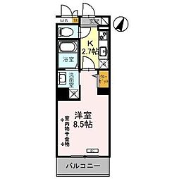 CENTRALCOURT 1Kの間取図画像