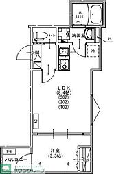さいたま市北区日進町3丁目アパート 1LDKの間取図画像