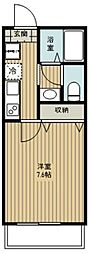 ルミエール 1Kの間取図画像