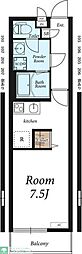 リブリ・加倉 ワンルームの間取図画像