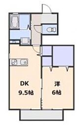 EASTPARKURAWA2 1LDKの間取図画像