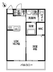 ＬａＭｅｒ（ラメール） 303 3階1LDKの間取り