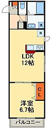 間取図画像 1LDK