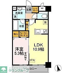 LUMIERE 1LDKの間取図画像