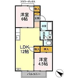ポテト 3DKの間取図画像
