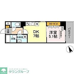 Grand Village 1DKの間取図画像