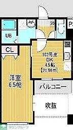 ベルオーブ大久保 1DKの間取図画像