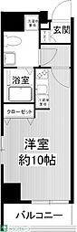 グランフォース習志野 1Kの間取図画像