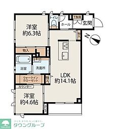 O2Forest 3LDKの間取図画像