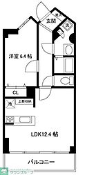 ワコーレ鎌ヶ谷二号館 1LDKの間取図画像
