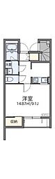 レオネクストREVE 1Kの間取図画像