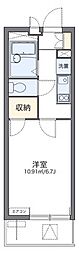 レオパレスラージヒルN 1Kの間取図画像