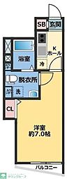 メゾン・ドゥ・アッシュ習志野 1Kの間取図画像