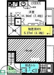 レイディエンス大和田 ワンルームの間取図画像