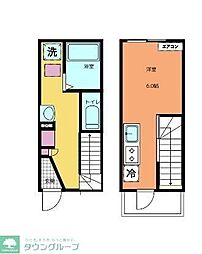 Calm NEST 1Kの間取図画像