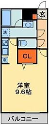 リブリ-Persimmon ワンルームの間取図画像