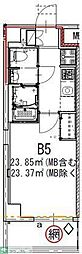 GENOVIA船橋 1Kの間取図画像
