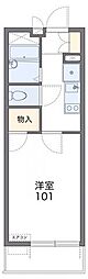 レオパレスアドバンストライフ 1Kの間取図画像