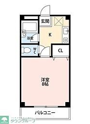 すまいるYOU 1Kの間取図画像