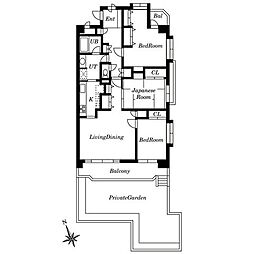 LEO拾八番館 3LDKの間取図画像