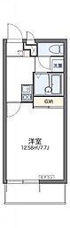 レオパレスRYRA 1Kの間取図画像