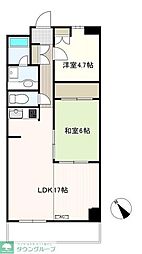 シャトルグランディ 2LDKの間取図画像
