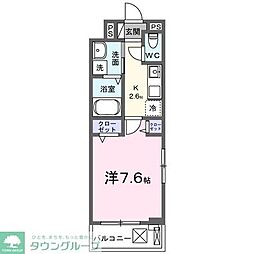 ＣＡＲＮＡＢＹ（カーナビー） 2階1Kの間取り