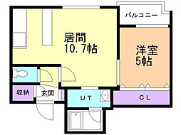 間取図画像 1LDK