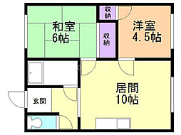 間取図画像 2LDK