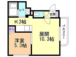間取図画像 1LDK