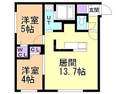 間取図画像 2LDK