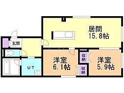 間取図画像 2LDK