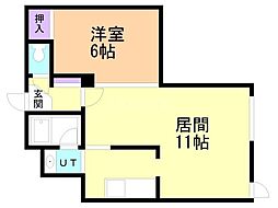 間取図画像 1LDK