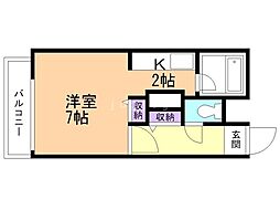 間取図画像 1K