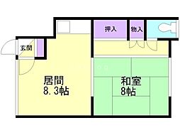 間取図画像 1LDK