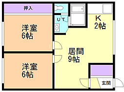 間取図画像 2LDK