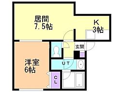 間取図画像 1LDK