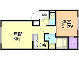 間取図画像 1LDK