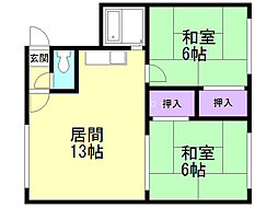 間取図画像 2LDK