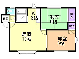 間取図画像 2LDK