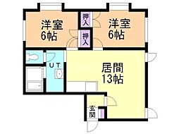 間取図画像 2LDK