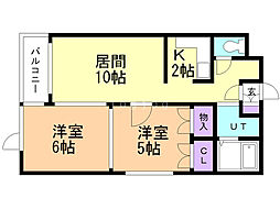 間取図画像 2LDK